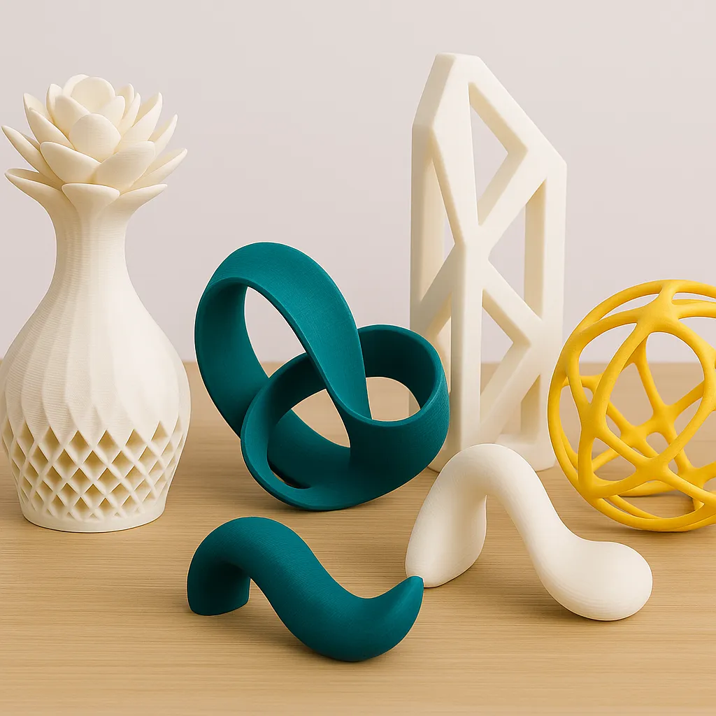 Arte y diseño con impresión 3D: esculturas y piezas decorativas impresas en plástico y resina