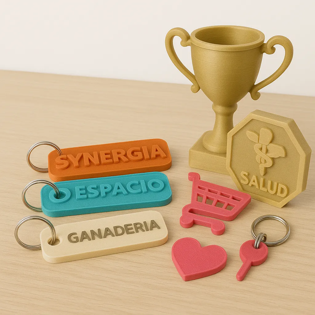 Artículos personalizados impresos en 3D: souvenirs, llaveros y regalos corporativos en México